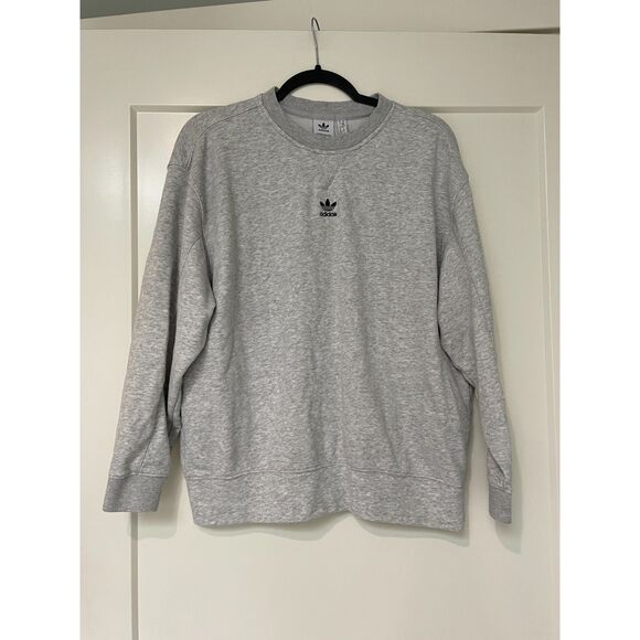 Adidas Logo Grey Sweatshirt - Picture 1 of 5